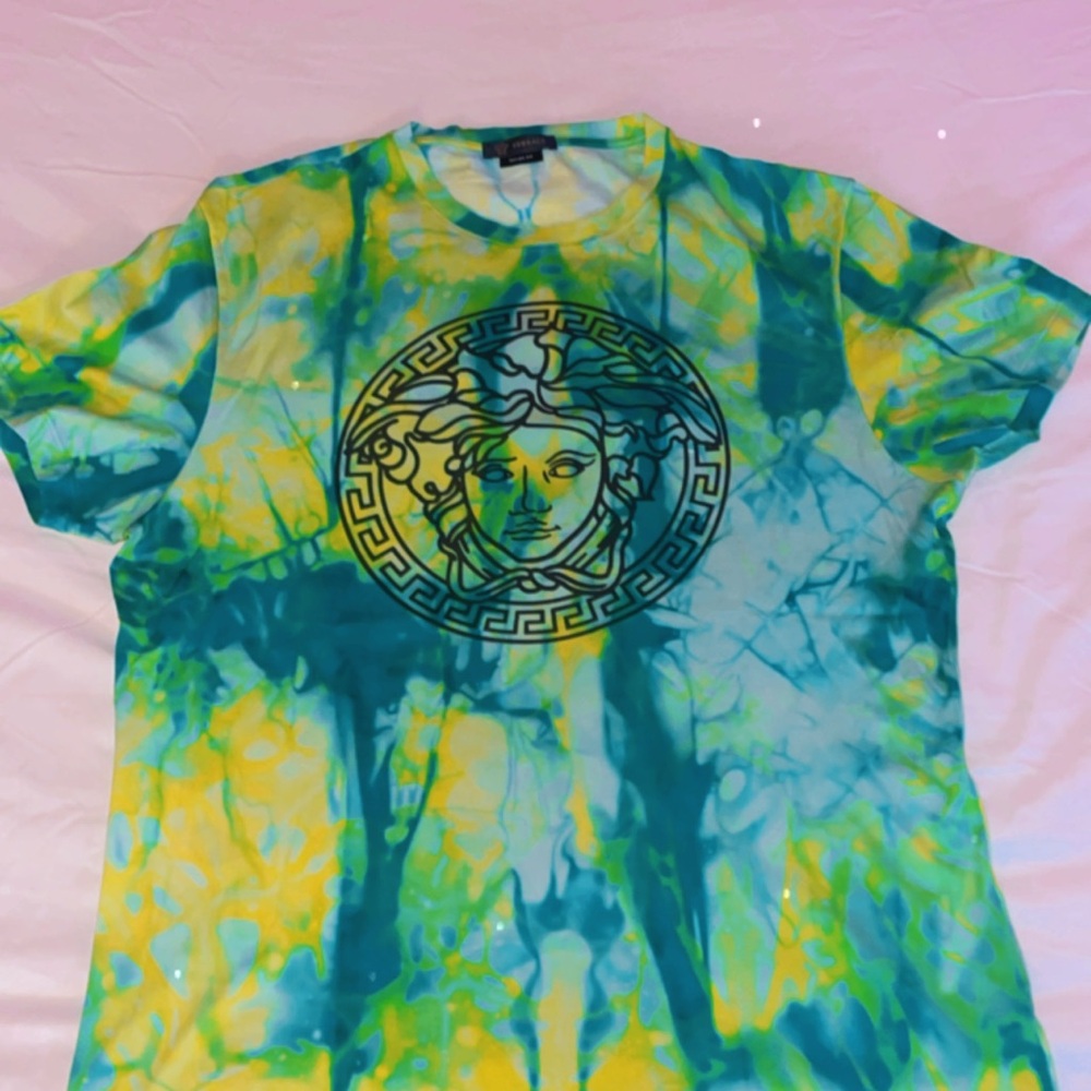 Versace Tie-Dye Medusa T-Shirt